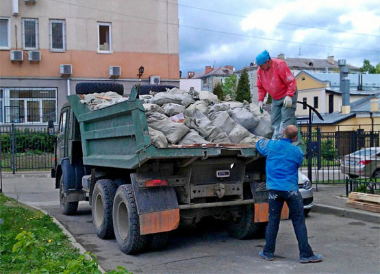 услуги по вывозу строительного мусора с грузчиками в Мозыре